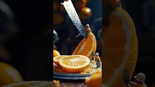 cutting orange 🍊🍊#techcreatives #artificialimagination #digitalcreation #machinelearningart