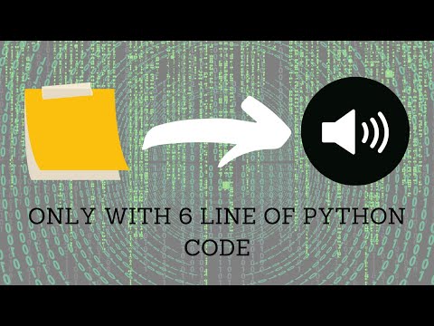 TEXT TO SPEECH IN PYTHON | Convert Text to Speech in Python