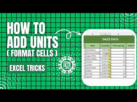 Excel Formatting Tricks: Adding Units to Numbers | Excel Explorers