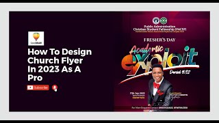 How To Design A Church Flyer with Coreldraw 2023 #graphicdesigntutorialsforbeginners #viral