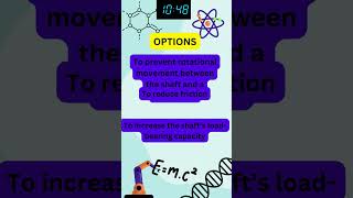 Purpose of Keyways in Shafts | Mechanical Interview Quiz - 27 #mechanical #shorts #Keyways #ytshorts