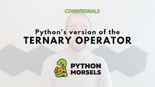 Python's ternary operator