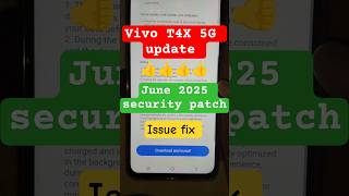 Vivo T4x 5G Update | Funtouch OS 15 | Android 15 June 2025 security patch #vivot4x5g #vivo #update