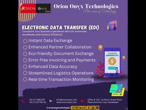 Electronic Data Transfer. Orion Onyx Technologies are provided this services for you #electronicdata