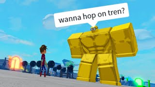 getting absurdly jacked in roblox.