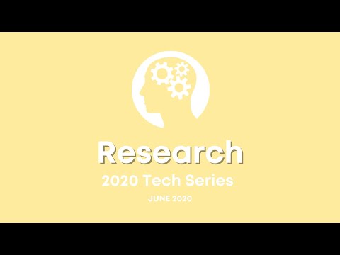 Research | Anna Michmerhuizen | 2020 Tech Series