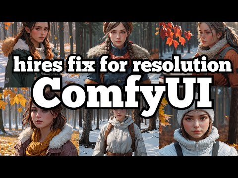 ComfyUI hires fix for better resolutions