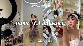 WEEK IN MY LIFE ♡ mom & LA influencer (rearranging my beauty corner, attending events, unboxing PR)