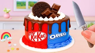 Amazing Melt Kitkat and Oreo Cake 🍫✨How to Make Best Miniature Kitkat and Oreo Cake🎂💖Tiny Cakes