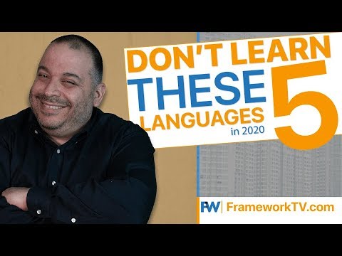 Don't Learn These 5 Languages in 2020 if You're a Beginner