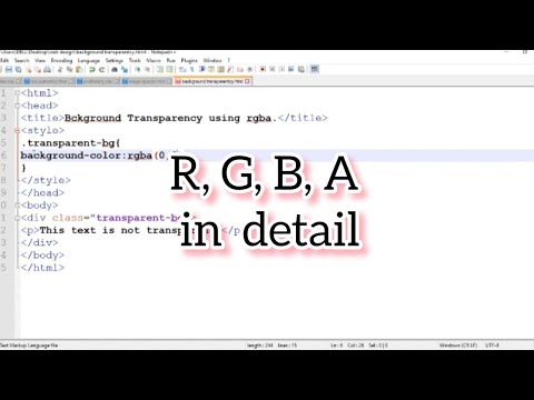 Learn R,G,B,A in detail - The complete guide