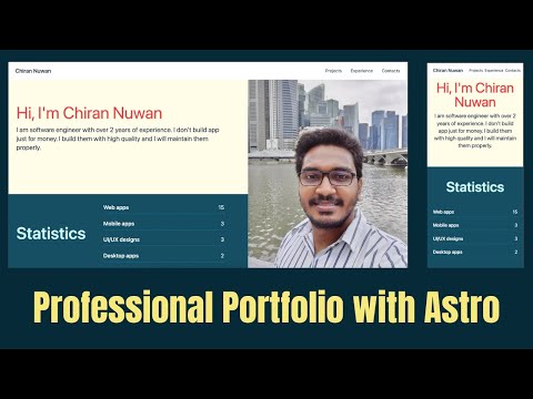 Build and deploy a Professional Portfolio with Astro | SEO included!