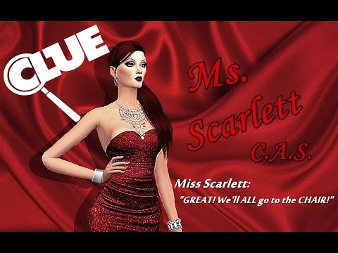 Sims 4 CLUE: Miss Scarlett Create-A-Sim
