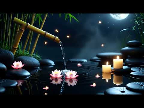 🌙 Moonlight Piano & Flowing Stream – Relaxing, Healing Music for Sleep & Calm Nights