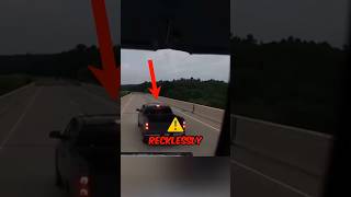 Reckless Pickup Truck Driver Gets Instant Karma! 😨 Credit: Powersource Transportation, Inc.