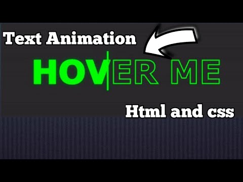 Text Animation In | HTML AND CSS.