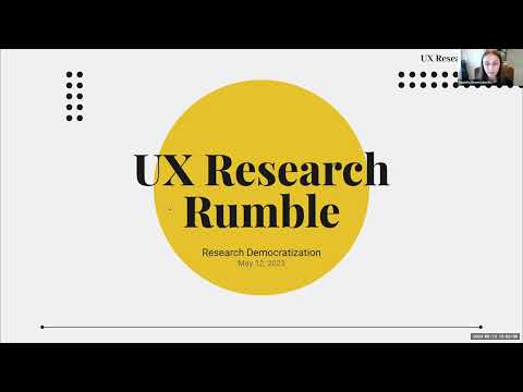 UX Research Rumble: Research Democratization