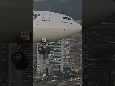 Emirates Airbus A340-300 over Dubai #aviation #emirates #airplane #flight #dubai
