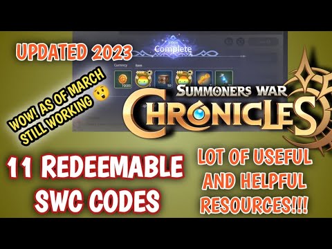 11 REDEEMABLE CODES FOR SUMMONERS WAR CHRONICLES| UPDATED AS OF MARCH 2023|STILL WORKING CODES!