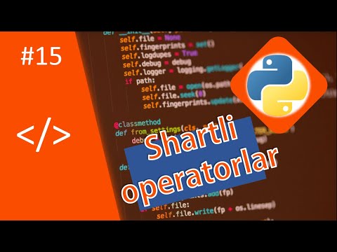 Python Shartli operatorlar | 2-Bo'lim 6-dars