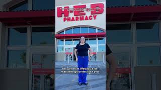 Sara from Weslaco won free groceries for a year! H-E-B Big Thanks Texas Giveaway