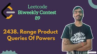 Range Product Queries of Powers ||  leetcode Biweekly 89 || Leetcode Medium