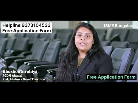 ISME Bangalore Student Review, Free Application Form #pgdm #bba Call 9373104533