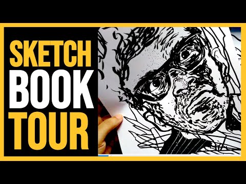 Sketchbook Flip Through! Creative drawing tour