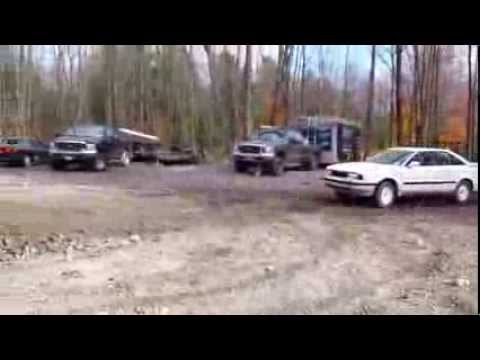 Audi Coupe Quattro Rallycross Car Jump