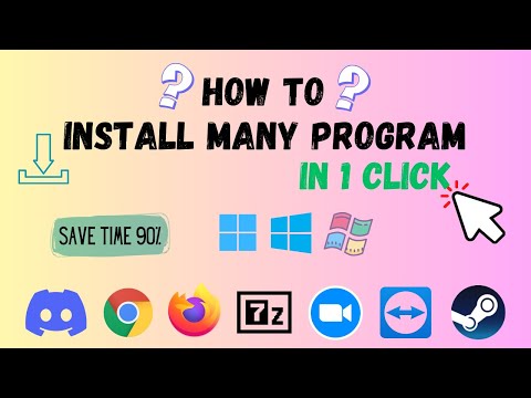 How to Install or Update Many Program in 1 click?