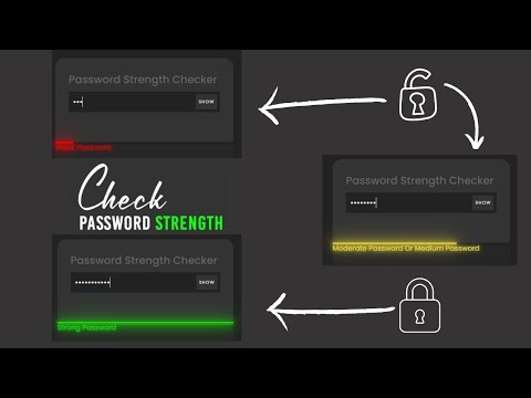 Password Strength Checker in JavaScript || Password Strength Checker Using JavaScript
