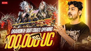 🔴LIVE - 100,000 UC DRAVION X-SUIT CRATE OPENING