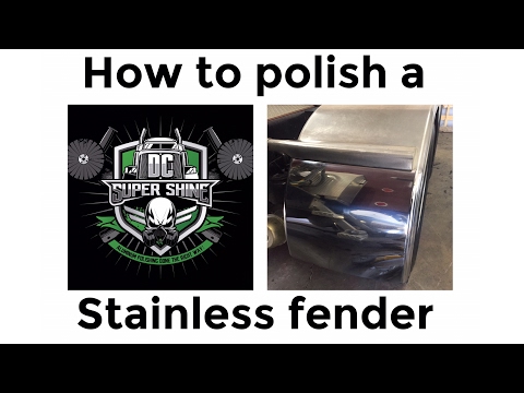How to polish a stainless Fender on a Kenworth