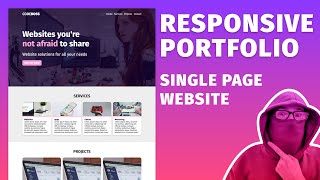 Build a Responsive SPA Website using HTML & CSS ~ Portfolio Page Tutorial
