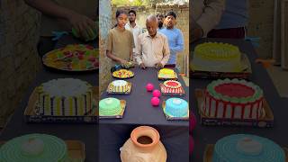 Balloon Roll The Ball Vs Win Big Cake Challenge 077 #shorts #challenge