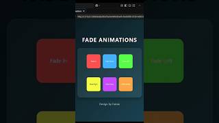 Smooth Fade Magic Subtle Transitions with Just HTML & CSS #shorts #short #coding #tutorial #explore