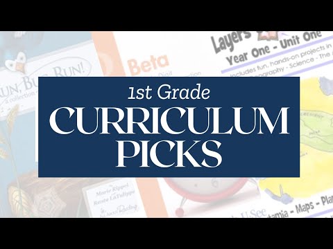 1st Grade Curriculum Picks 2024-2025