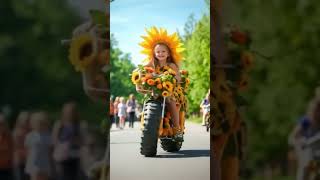 Sunflower Parade Magic 🌻 | The Happiest Girl on Earth! #KidsFestival #SpringVibes #WholesomeContent