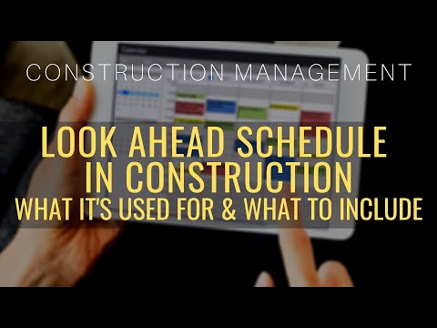 Look Ahead Schedule In Construction: What It's For & What To Include [Free Excel Template]