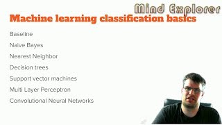 Machine Learning / Data Analysis Basics
