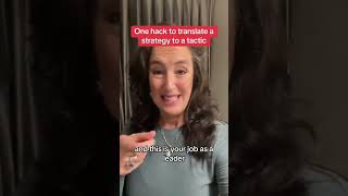 One hack to translate a strategy to a tactic #nextgenleaders #emergingleaders #careerdevelopmenttips