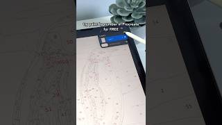 FREE paint by number coloring page for Procreate