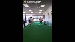 Getting that extra work at a speed clinic is key. #PowerTrain #Shorts
