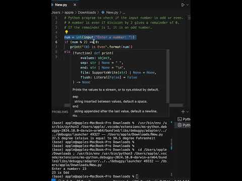 Python | Odd Number Finding | Ace Python