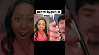Hygienist reacts to gold toothbrush 🟣 #shorts #fatglob