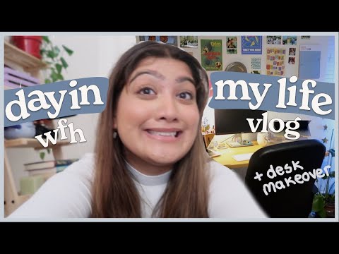 day in the life of a ux design intern | wfh setup + desk makeover vlog
