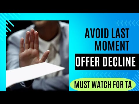 How to avoid last moment offer Declines | #staffinggaur #recruitment #offer #talentmanagement