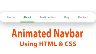 How to create an Amazing Animated Navbar using CSS [2020]
