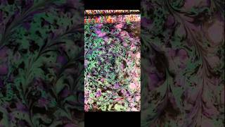 green and purple spiral #fabric #handmade #marbling #speedpaint #art #abstract #painting