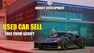 [QBCore] Used Car Sell | Free Fivem Script | Installation & Showcase